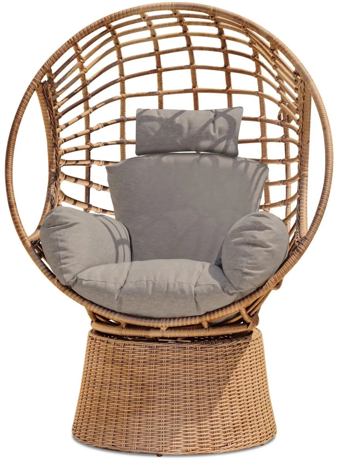 Hollywoodschaukel Paris Prix Gartenschaukel 'Borabora' geflochtenes Harz 153cm Braun (BORABORA-BL)