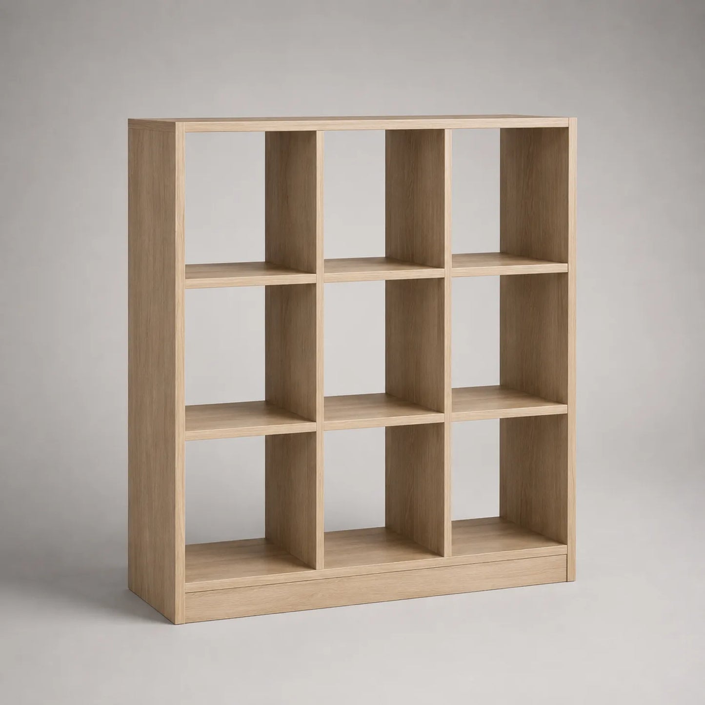 Regal mit 9 Fächern aus Eichenholz 90x90x30cm