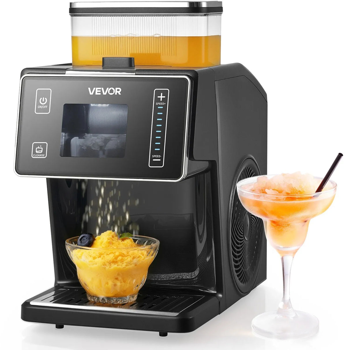 Gastro-Eismaschine VEVOR Schneeflocken-Eismaschine 20 kg Tag 0,8l, 170 W, aus Edelstahl