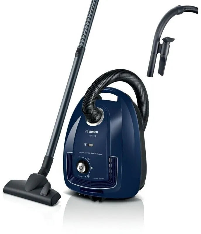Bodenstaubsauger mit Beutel Bosch BGL38BU1, Abluftfilter, blau