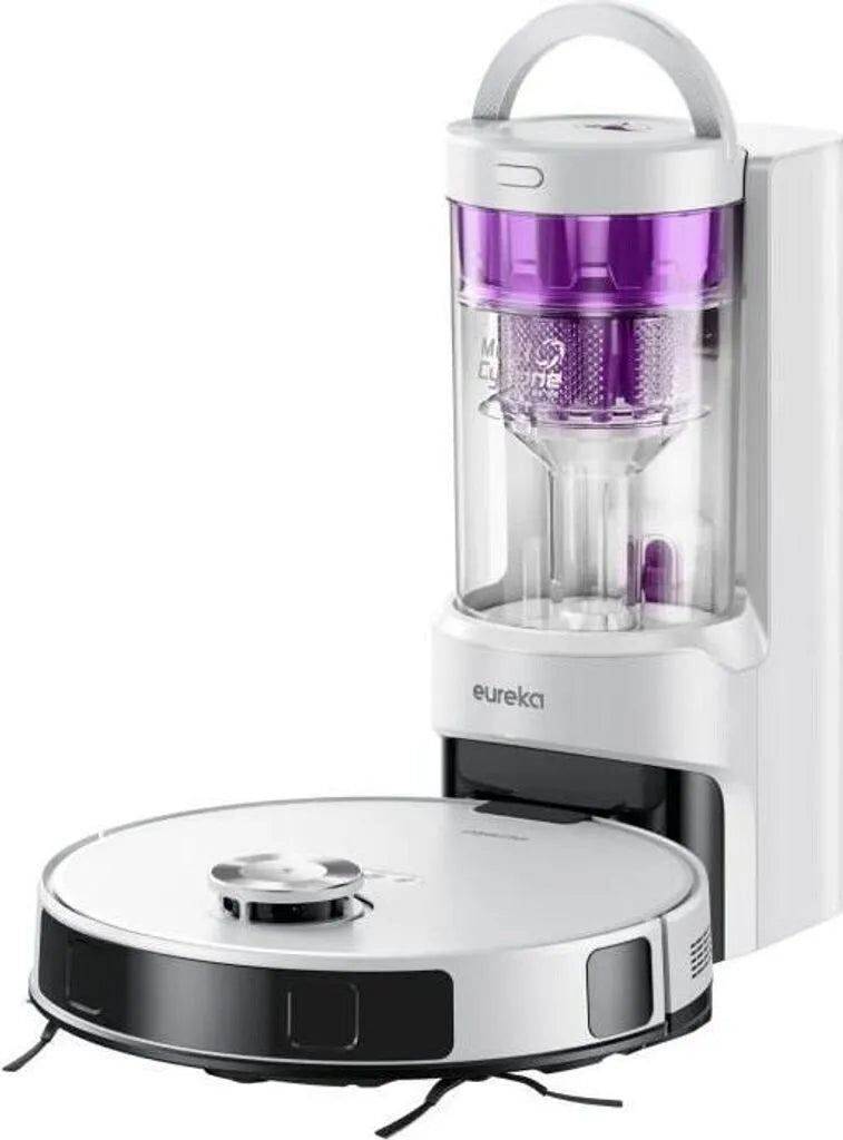 Wischroboter Eureka E20 PLUS mit Absaugstation – weiss, 0,5 l Behälter, Abluftfilter