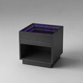 Beistelltisch aus Holzwerkstoff mit LED-Leuchten, Schwarz