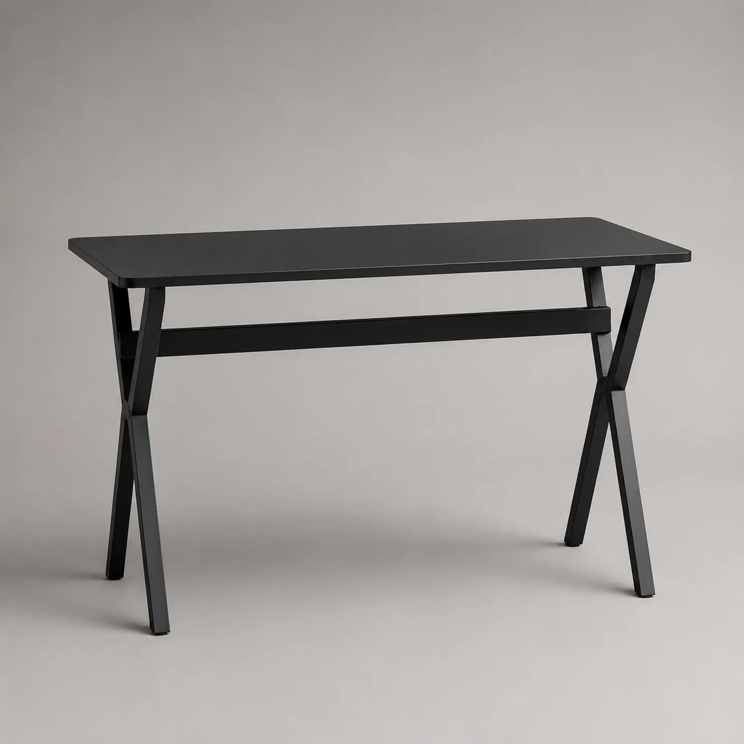 Schreibtisch aus Metall Schwarz 120cm