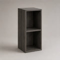 Holzregal mit 2 Fächern Dunkelgrau 80x30x30cm