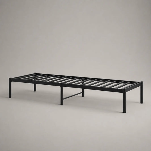 Metallbettgestell Stahl Schwarz 200x90 cm