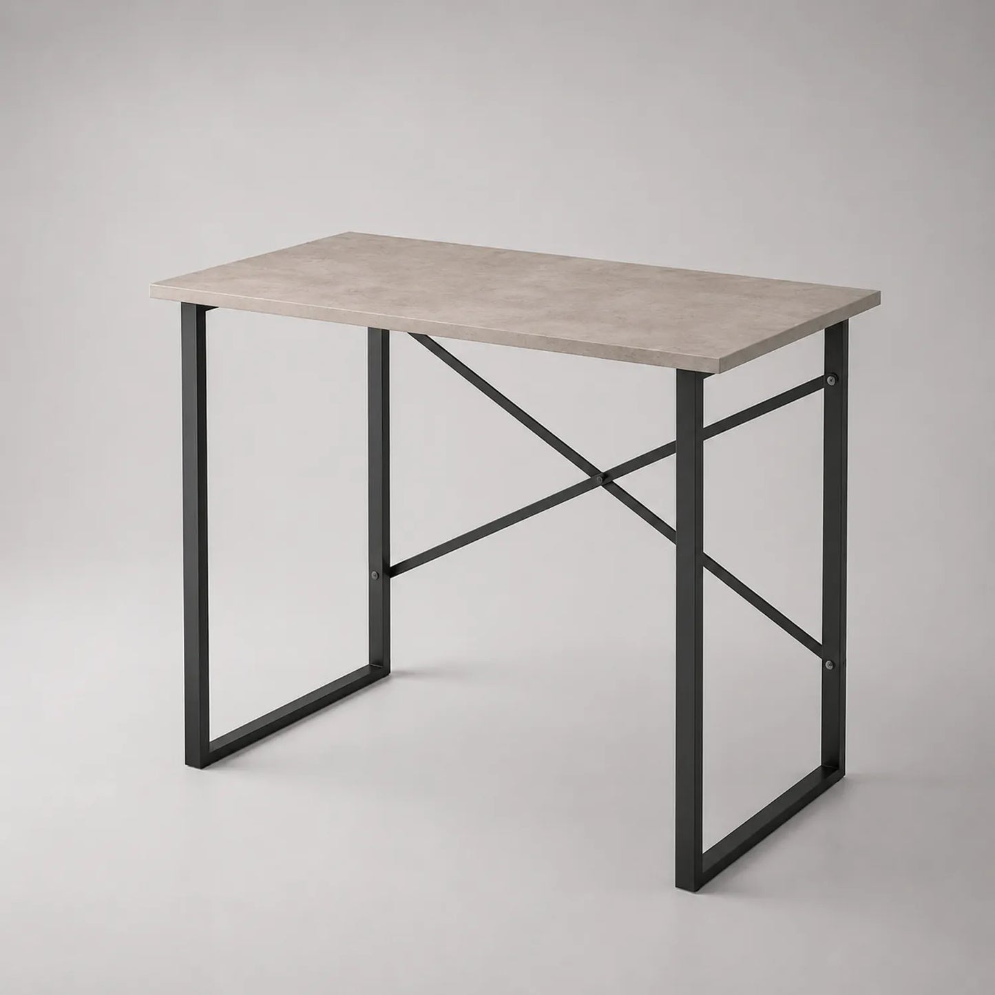 Schreibtisch Rechteckig Spanplatte Stahlrahmen 100cm x 50cm x 75cm