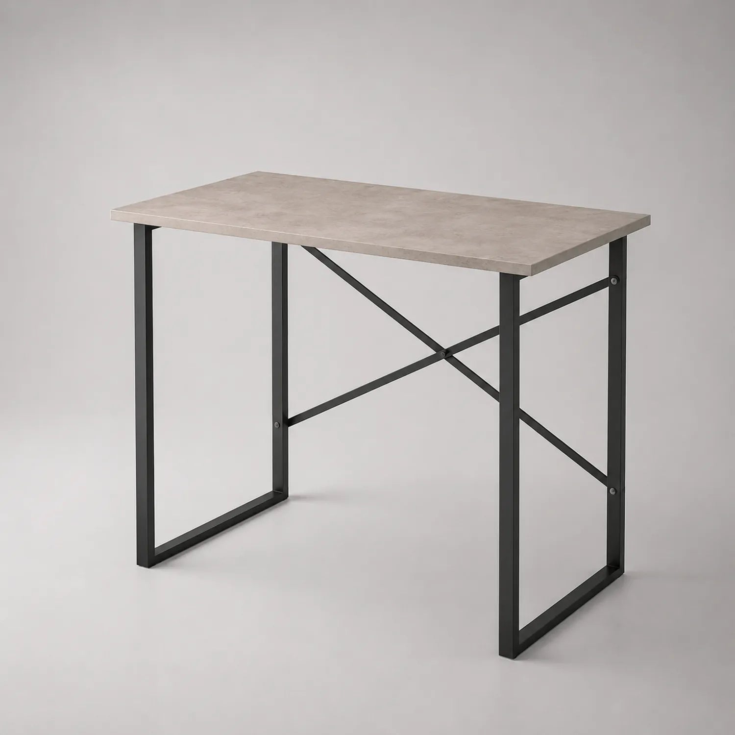 Schreibtisch Rechteckig Spanplatte Stahlrahmen 100cm x 50cm x 75cm