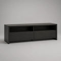 Fernsehtisch Holz MDF Dunkelgrau 140cm x 40cm x 45cm