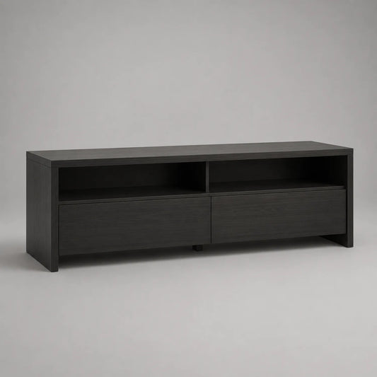 Fernsehtisch Holz MDF Dunkelgrau 140cm x 40cm x 45cm