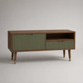 TV-Schrank aus Walnussholz und MDF, 150x40x55 cm