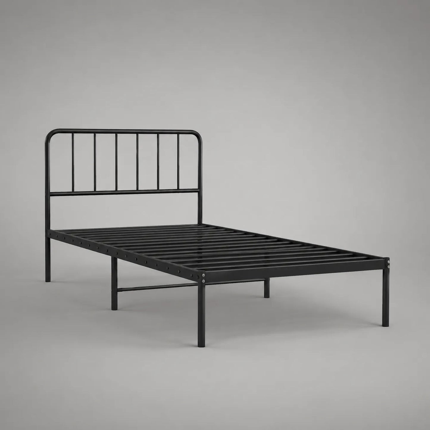 Metallbett Schwarz 90x200 cm