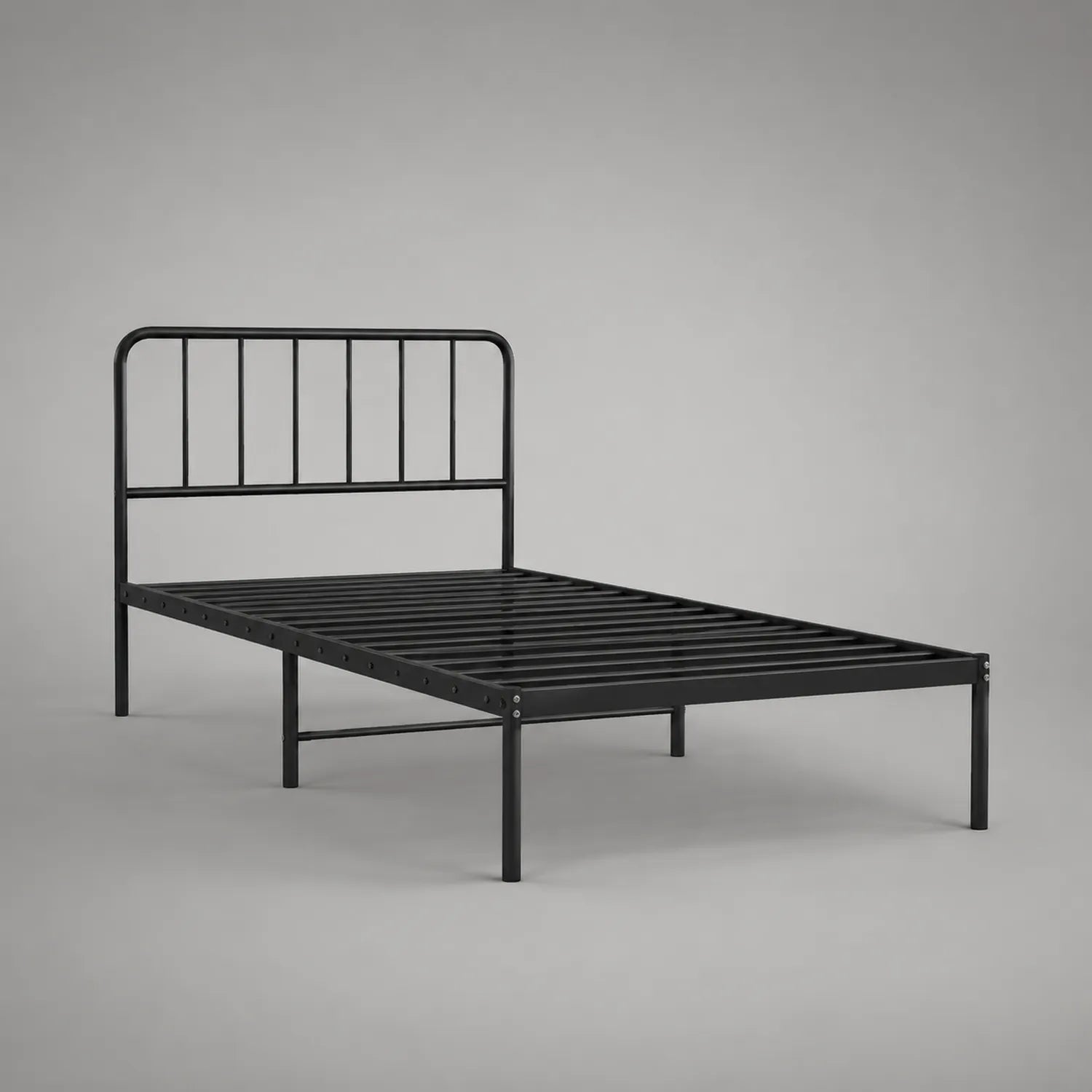 Metallbett Schwarz 90x200 cm