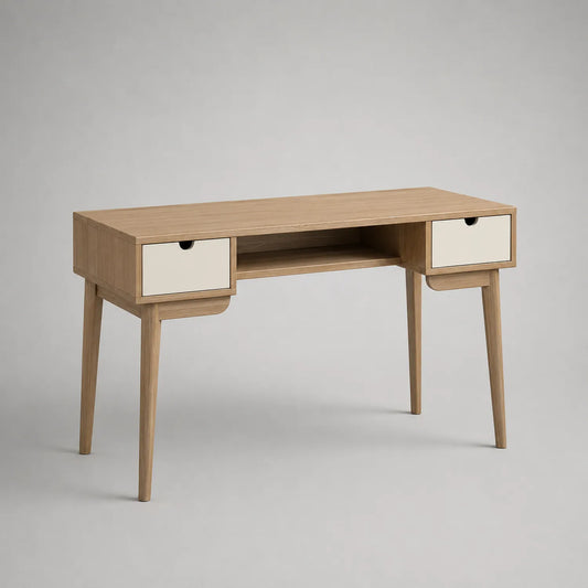 Holzschreibtisch mit zwei Schubladen 120x75x60cm