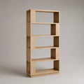 Holzregal mit 5 Fächern aus Eichenfurnier 180x80x30 cm