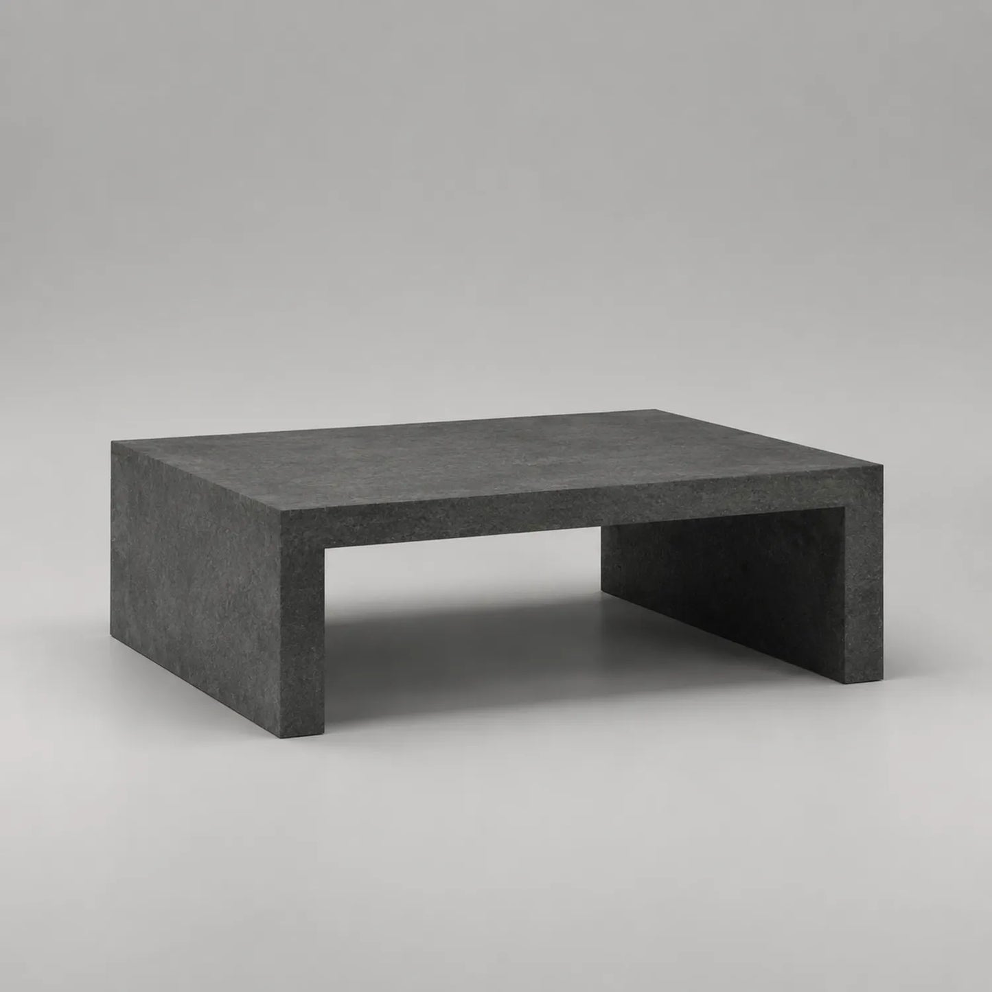 Rechteckiger Betontisch Dunkelgrau 120x70x35 cm