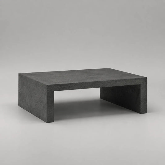 Rechteckiger Betontisch Dunkelgrau 120x70x35 cm