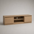 TV-Schrank Holz Eiche Hell 200x40x50 cm