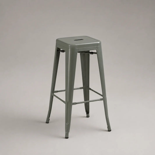 Metall Barhocker Stahl Grau 76cm