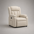 Stoff Sessel Beige mit verstellbarer Rückenlehne