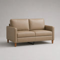 Zweisitzer-Sofa aus Leder Beige
