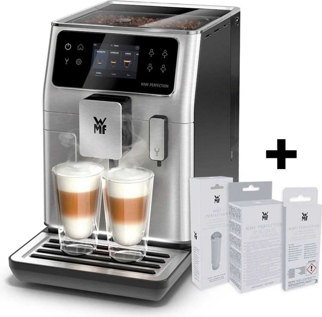 WMF Perfection 640, 3 l Wassertank, 250 g Bohnenbehälter, Kegelmahlwerk, Edelstahlmahlwerk