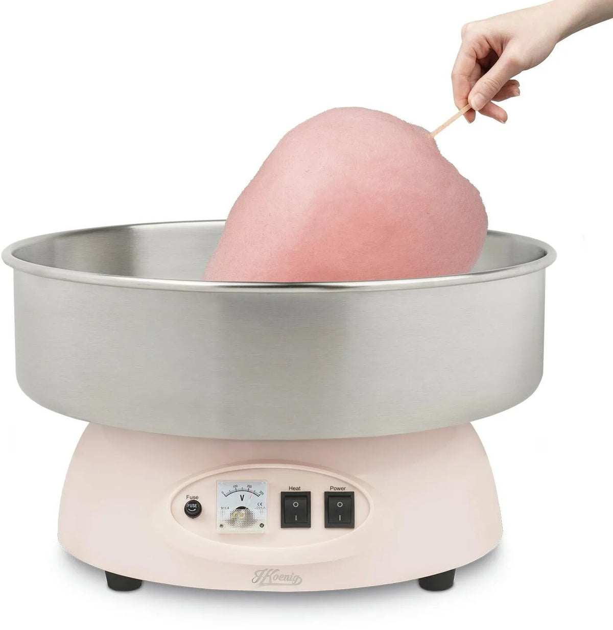 Zuckerwattemaschine H. Koenig CIRCUS8, 1.200 W, rosa