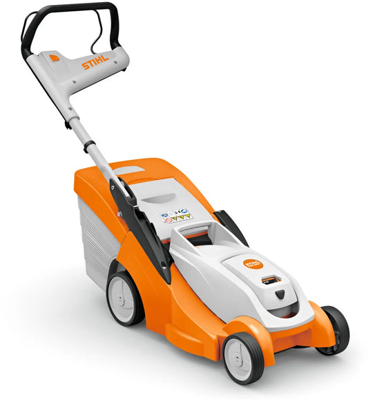 Akku-Rasenmäher Stihl RMA 239 C – Akkus: mit 2 Akkus, Ladegerät: mit Ladegerät, Ladegerät Stihl AL 101, 37 cm Schnittbreite