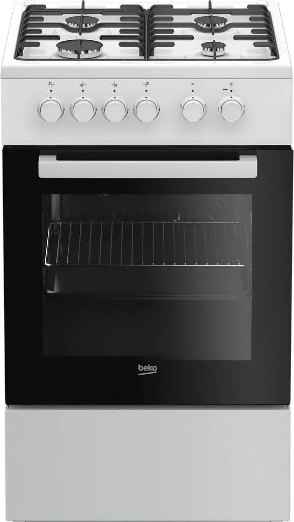 Herd Beko FSS52020DW, 60 l Garraum, weiss, 50 cm breit, 4 Kochzonen