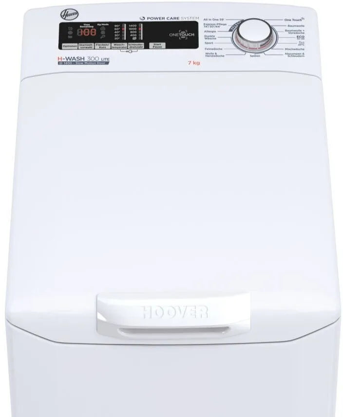 Waschmaschine 7 kg Hoover H3TMQ47TAE 47TAE/1-84, 1.400 U/Min, Nachlegefunktion, weiss