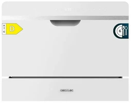 Teilintegrierbarer Geschirrspüler Cecotec Bolero Aguazero 2500 S-BI, 6 Massgedecke, 49 dB(A), weiss