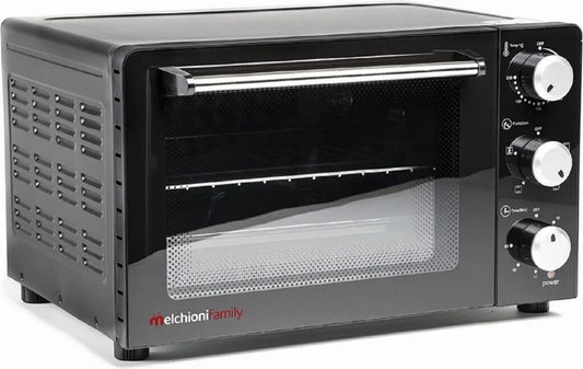 Kleiner Backofen Melchioni Enjoy 31, 31 l Garraum, schwarz, 1.500 W