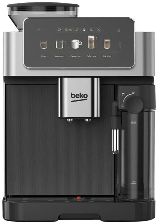 Kaffeevollautomat Beko CEG 8564 X, 2 l Wassertank, 400 g Bohnenbehälter, Edelstahlmahlwerk