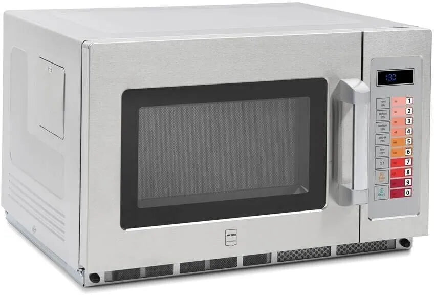Solo-Mikrowelle Metro Professional GMW1034D, 34 l Garraum, 1.000 W Mikrowellenleistung, silber