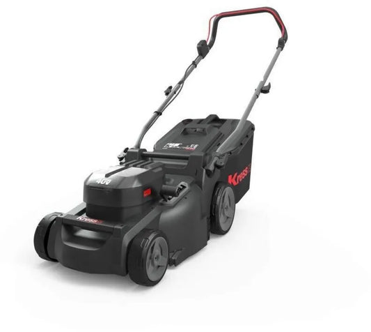 Akku-Rasenmäher Kress 2x20V / 40V 37cm Akkumäher ohne Antrieb, 40 l Fangkorb