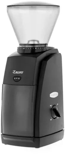 Elektrische Kaffeemühle Baratza Encore, 227 g Bohnenbehälter, Edelstahlmahlwerk, Kegelmahlwerk, schwarz
