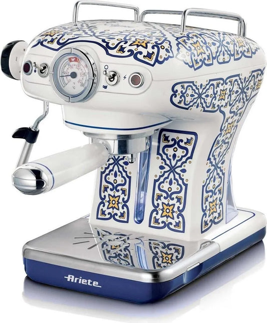 Siebträger-Espressomaschine Ariete Capri 1389/1C, 0,9 l Wassertank, 28 cm breit, 15 bar Pumpendruck