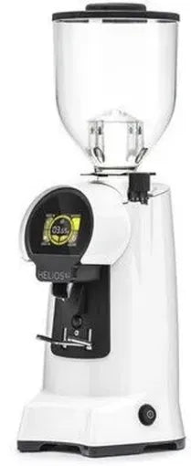 Elektrische Kaffeemühle Eureka Kaffeemühle Helios 80, 1.200 g Bohnenbehälter, Scheibenmahlwerk, weiss