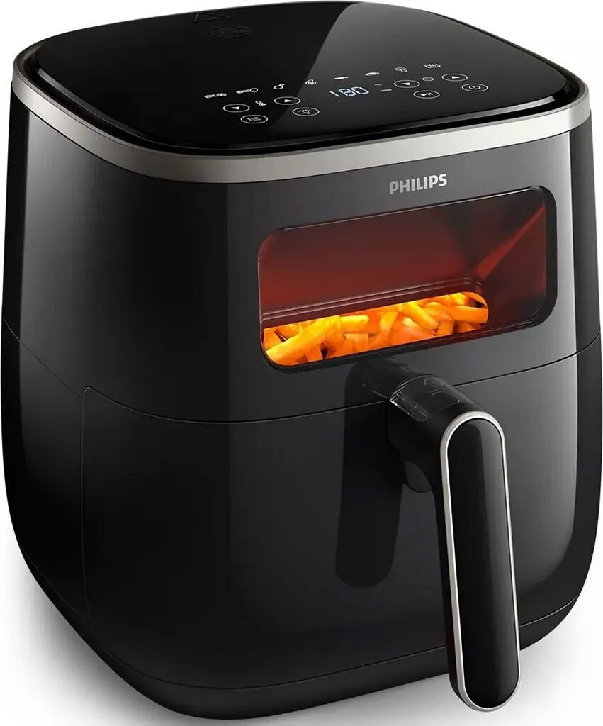 Heissluftfritteuse Philips Airfryer XL HD9257/88, 1.700 W, schwarz, 28,4 cm breit