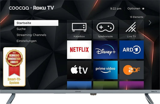 32 Zoll HD-Ready-Fernseher Coocaa 32R3G (32 Zoll), 1.366 x 768 Pixel, mit Android